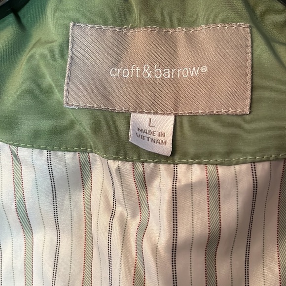 Croft & Barrow Lined Rain Jacket Size L - Picture 8 of 9